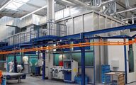 Recirculated air painting system with overhead conveyor at Allgaier Automotive GmbH