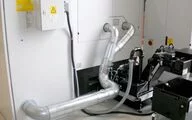 Connecting ductwork between machine tool and separator