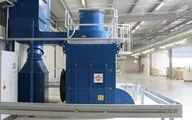 The generated dust is fed into the dust collector via a pipe system.