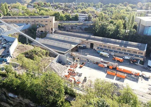 The recycling center Neckartal is not a landfill! All waste deposited at the site also leaves it again - professionally separated as building materials.