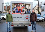 Social organizations are also supported. Leaders of the Evangelical Youth Center in Kirchheim are pleased with their new vehicle trailer needed for their youth camps.