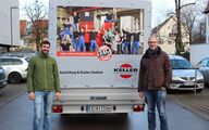 Social organizations are also supported. Leaders of the Evangelical Youth Center in Kirchheim are pleased with their new vehicle trailer needed for their youth camps.