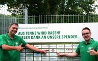 Many sport clubs benefit from the financial support provided by Keller Lufttechnik. In this case, a new grass field will be installed for the SV Nabern sport club.