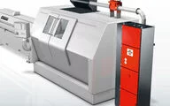 Stand-alone separator TR-1 ProVentPlus for a turning center; dust extraction by a ProChip detection device.