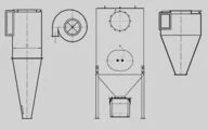 Keller offers various types of pre-separators with suitable solution for any requirement: Cyclone separator AS, impact separator PA and material pre-separator MVA.