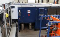 The metal oxide particles are safely collected, requiring little space.
