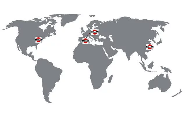 The Keller-group is represented by four locations worldwide.