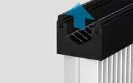 The surface area of the filter was expanded by using finer pleats. The energy demand decreased by 5 % due to minimal pressure loss.