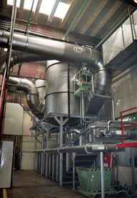 For large volumes of scaly particles, wet separators with sludge removers are used, due to an increased fire risk. ENA coolant mist separators are recommended for use on aluminum presses. 