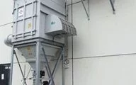 Pictured here is a VARIO dust collector with explosion pressure proof housing and flameless pressure relief.