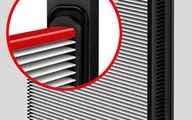 For KLR-Filter® installed on clean air side, the filter plate seals are below the top frame.