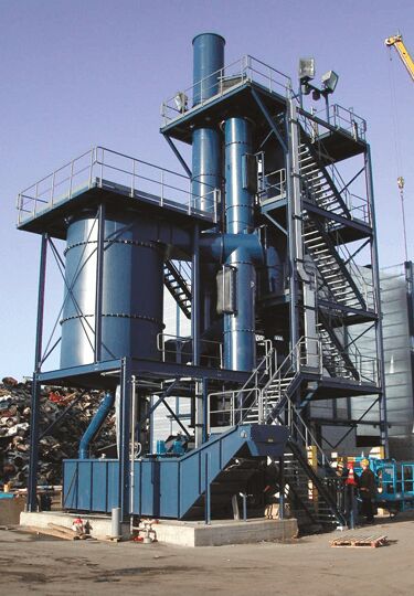Wet separators have been used mostly for dust extraction at large shredders, since they safely handle the risks of an explosion, as well as any damp vapors.